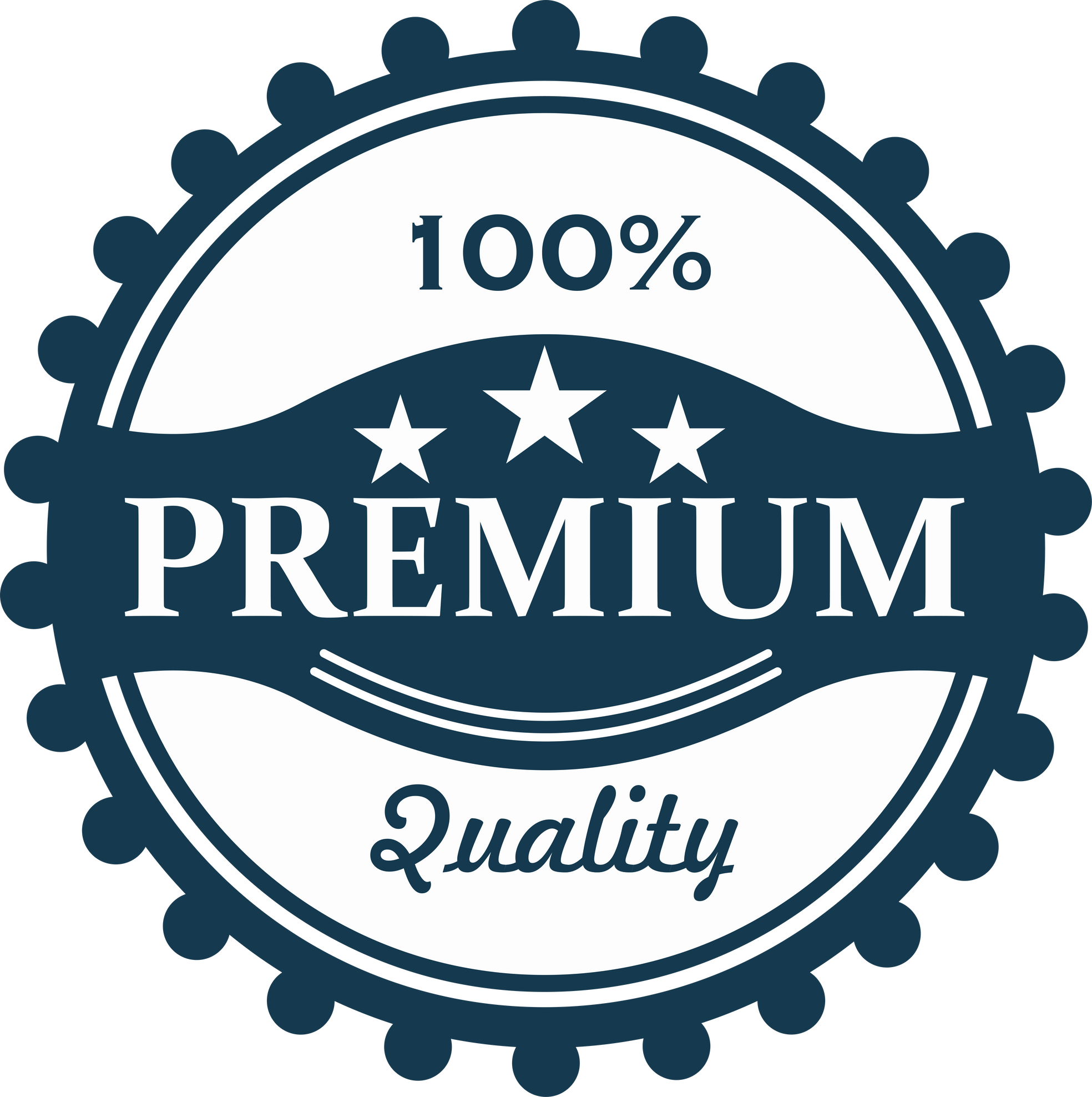 Premium quality, guarantee badge